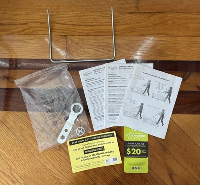 Sun Joe MJ401E Lawn Mower Support Rod, Spanner + Instruction Manual -- NEW PARTS