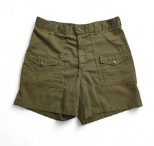 Vintage 80s Boy Scouts Of America Shorts Olive Green Mens / Boys Unisex Size 32