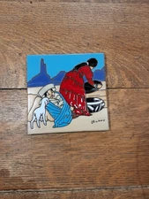 Decorative Hand Glazed Earthtones Leone Kuhne Southwest Tile Wall  Trivet M72