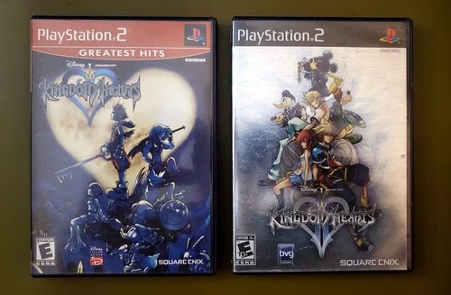 PS2 Lot - Kingdom Hearts + Kingdom Hearts II Bundle - Complete Bundle