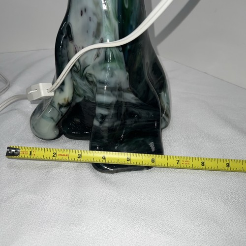 Handmade Very Unique Blown Or Draped Pendant Light. - Picture 6 of 17