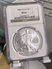 🔥2008 Silver Eagle S$1 MS69🔥
