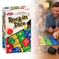 Jeu de Société Dés ABS Durable pour Stratégie Familiale et Fête 2-4 Joueurs
