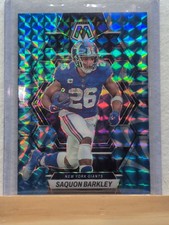 2023 Panini Mosaic - Saquon Barkley #177 Reactive Blue Mosaic Prizm