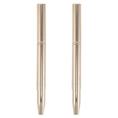 2 Pcs Doppelseitige Lippen-Make-up-Pinsel Lippenpinsel Mit Schutzkappe
