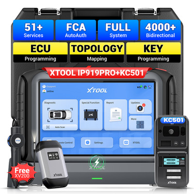 XTOOL IP919 PRO+ KC501 Key Programming OBD2 Diagnostic Scanner Tool 51+Services