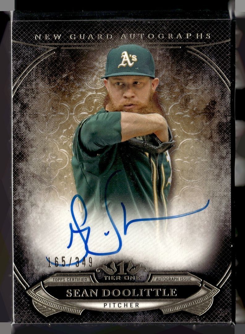 2015 TIER ONE NEW GUARD /399 AUTO SEAN DOOLITTLE A'S
