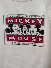 Vintage  Mickey Mouse Woman's  Size  L -2X Sweatshirt NWT 90s  Oversized Grunge 