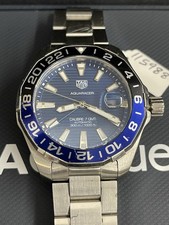 TAG Heuer Aquaracer WAY201T.BA0927 Calibre 7 GMT Date SS Automatic Watch Box +