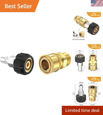 #ad #ad Versatile Pressure Washer Quick Connect Adapter Set 14mm 3 8#x27;#x27; Compatibility $17.99