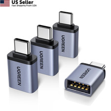 UGREEN USB C to Adapter 4 Pack, 10Gbps USBC Male 3.2 Space Gray