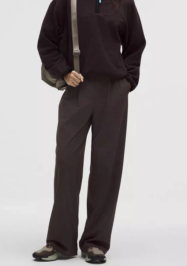 148$ Lululemon Daydrift HR Wide Leg Trouser Size S Sequoia Color BNWT.