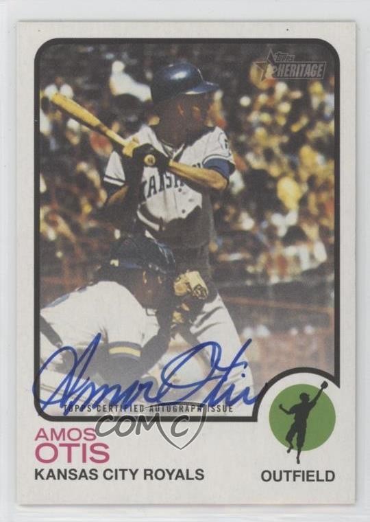 2022 Topps Heritage Real One Auto Amos Otis #ROA-AO Auto 1zx