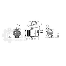 Kompressor Klimaanlage für Opel Zafira B 1.6 CNG Bj.05-15