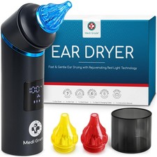 Ear Dryer - Portable Ear Drying Device with Soothing Red Light, Adjustable Te...