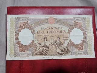 10000 LIRE REPUBBLICHE MARINARE REGINE DEL MARE DECR 24/03/1955