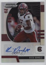 2020 Panini Prizm Draft Picks Rookies Silver Rico Dowdle #271 Auto 10p3