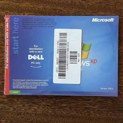 Dell Windows XP Professional Pro SP1 Re-installation CD Version 2002 - New