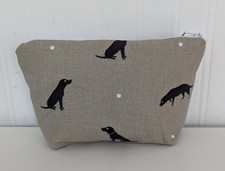 Borsa per il trucco in Sophie Allport Black Lab Labrador Cani