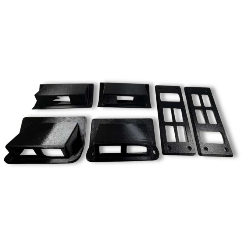 Kit completo de bisel de interruptor de ventana Hummer H1 | 1992-2004 | Juego completo de 6 piezas Foto 3 de 4