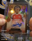 Leandro Trossard Auto /25 Topps Gold Arsenal