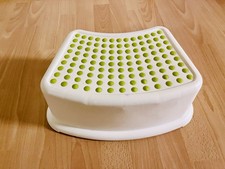 Baby Kleinkind Kindertritt Hocker Sitz Bad Tritt Tritthilfe Spielzeug Grün Weiß