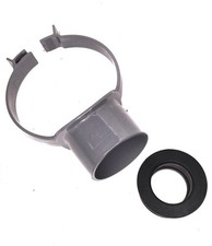 Floplast Soil Pipe Grey Strap Boss & 40mm Push Fit Boss Adapter