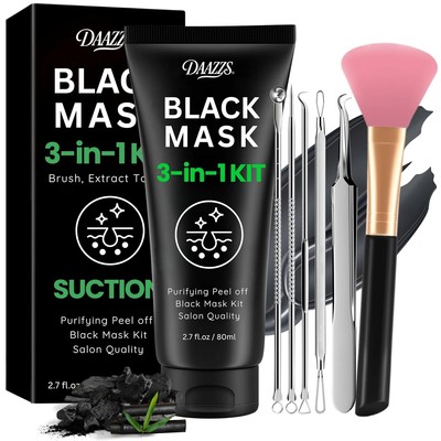Blackhead Remover Mask :Charcoal Peel Off Face Kit for Pores Deep... 