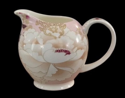 Maxwell & Williams KIMONO~Pink~Creamer~3 3/4  Tall~Floral~Bone China