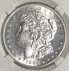 1886 S Morgan "UNC/BU"🔥C-PICS 👀 / BETTER DATE, SCARCE, RARE / 🛑750K  💥 ✅