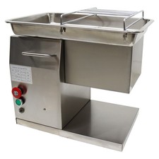 110V 650W Commercial Meat Cutter Slicer 200kg/h Stainless Steel 6mm Blade