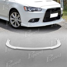 Paint White For 09-15 Mitsubishi Lancer Gt Gts Ra-style Front Bumper Spoiler Lip
