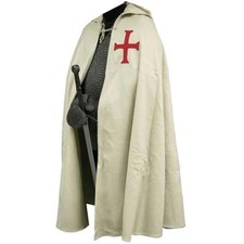 Medieval Templar Cloak  Tunic Crusader Knights Clothing Renaissance Costume SCA
