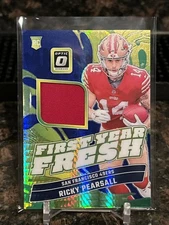 2024 Panini Optic First Year Fresh Ricky Pearsall Blue Hyper Prizm RC CLEAN