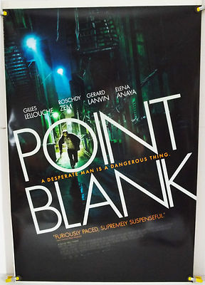 POINT BLANK DS ROLLED ORIGINAL ONE SHEET MOVIE POSTER (2010) 