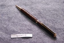 Handmade Wenga Wood, Wooden Pen, Gold Finishings