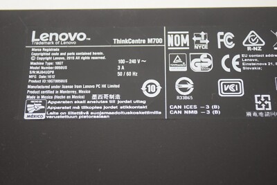 Lenovo Think Centre M700 Intel Core i3-6100 3.7GHz SFF No Hard