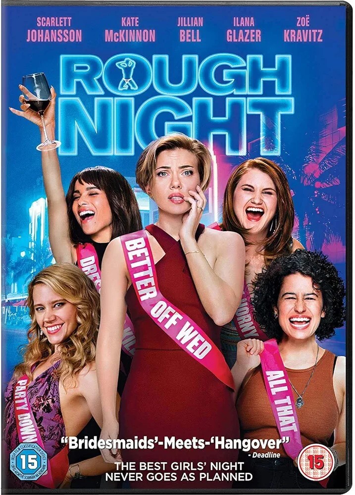 ROUGH NIGHT DVD NEW SEALED REGION 2 SCARLETT JOHANSSON KATE MCKINNON FREE UK P&P