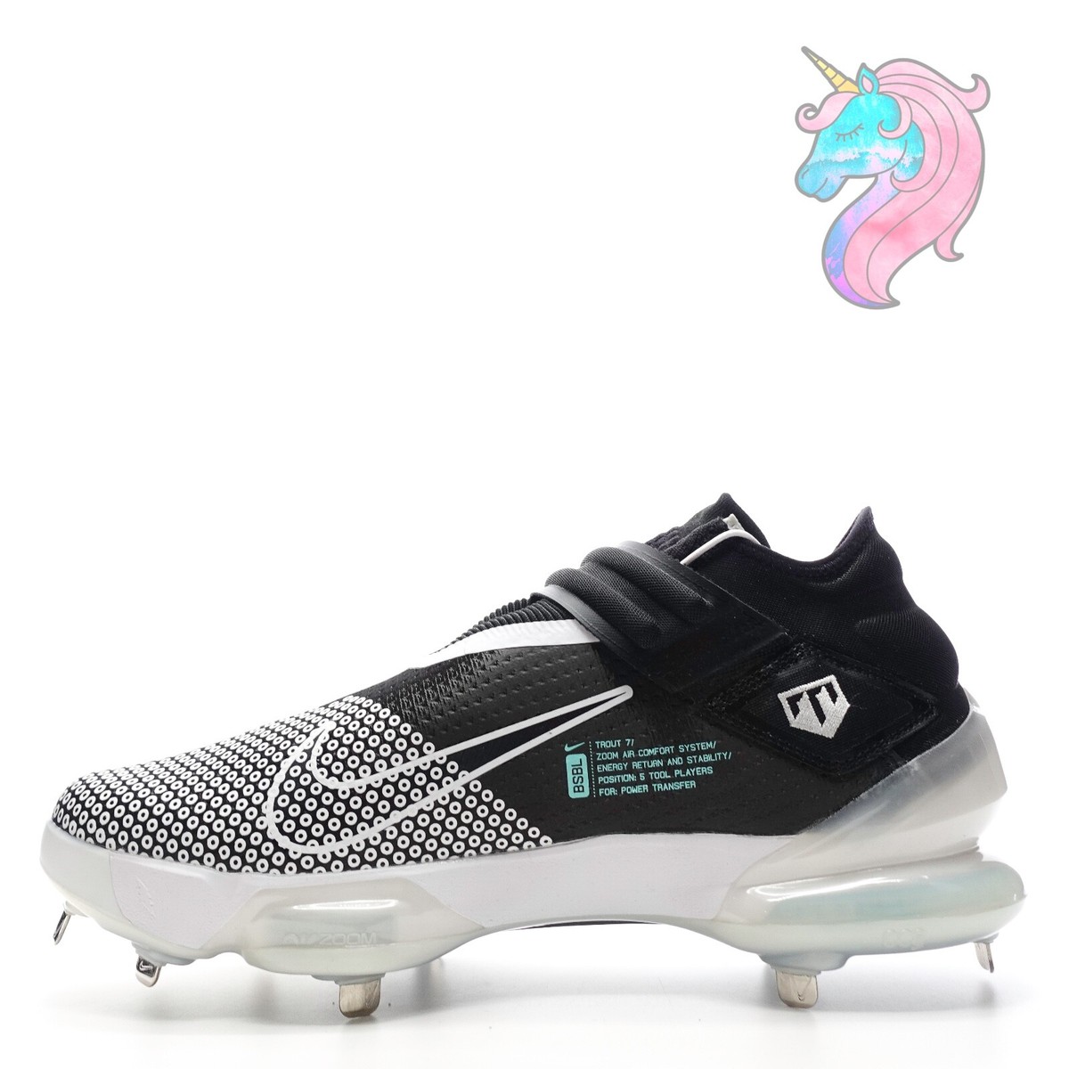 シューズ NIKE_FORCEZOOMTROUT7_27.5cm Size 14 - Nike Force Zoom Trout 7 Black Dynamic Turquoise for sale
