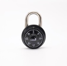 Kingsley Locker Locks, Combination Locks for Gym School Locker, Black Gym Lock