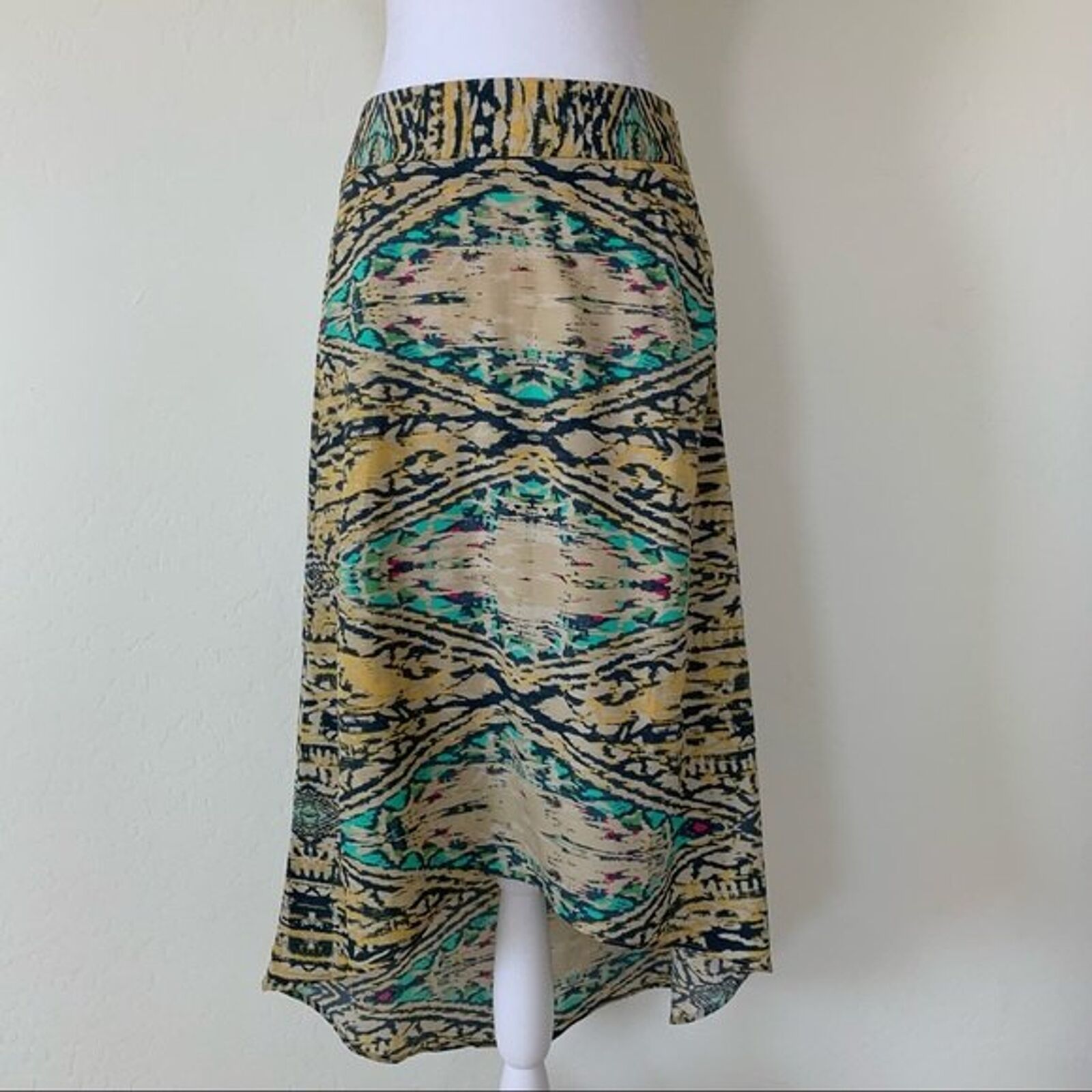 The Limited Hi Low Southwestern Aztec Midi Skirt … - image 4