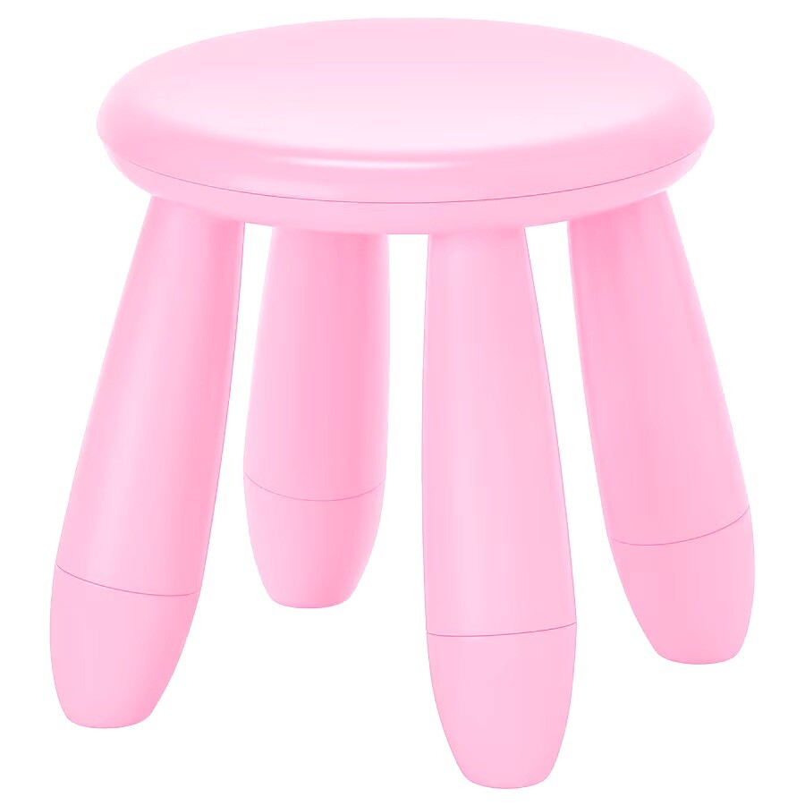 Ikea MAMMUT Children's stool, in/outdoor/pink UK