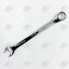 SK Hand Tools 88211 - 11/32" 6pt SuperKrome Fractional Combination Wrench