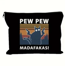 Makeup Cosmetic Travel Bag, Funny, Great For Pens, Pencils, For All Occasions!