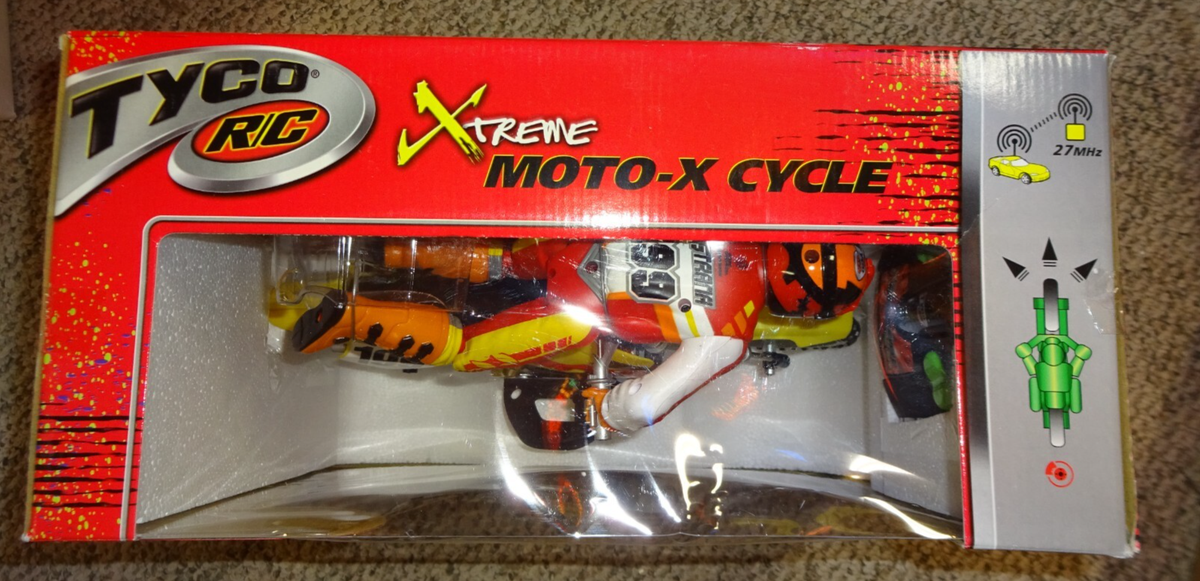 Tyco RC Xtreme Moto-X Cycle オートバイRC NEW Factory-Sealed Tyco R/C Xtreme Moto-X Cycle Travis Pastrana RC