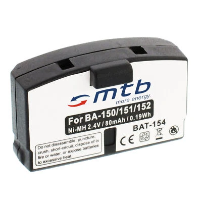 MTB MORE ENERGY Batteria per AKG AP 97 A / Sennheiser BA-150/BA-151/BA-152 BA150 BA151 BA152