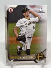 2022 Bowman Draft Hunter Barco BD-103 Pittsburgh Pirates 1st Bowman