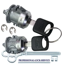 Lincoln Blackwood Navigator 98-17 Door Lock Key Cylinder Pair Tumbler 2 Keys 