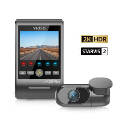 Viofo A229 Plus 2Ch 2K+2K Dash Camera with Starvis 2 Sensors - Viofo Card Bundle
