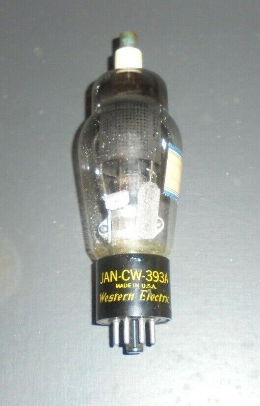 Western Electric JAN CW 393A ELECTRONICS VACUUM TUBE TESTED